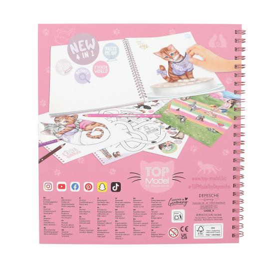 TopModel Crea tu libro de colorear - Kitty