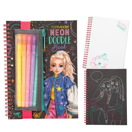 Libro para colorear con dibujos neón de TOPModel