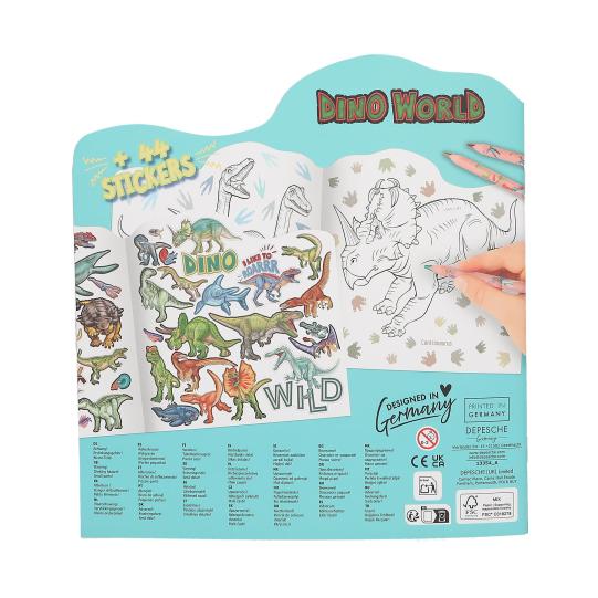 Dino World libro de colorear