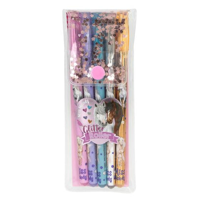 Miss Melody set de rotuladores de gel con purpurina
