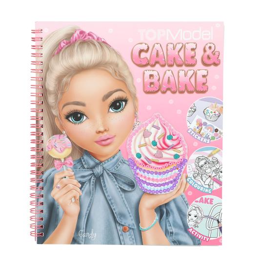 TOPModel libro colorear con lentejuelas Cake & Bake