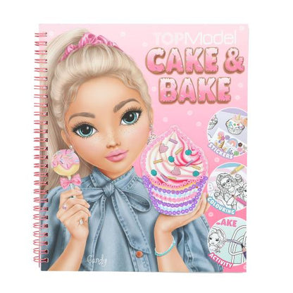 TOPModel libro colorear con lentejuelas Cake & Bake