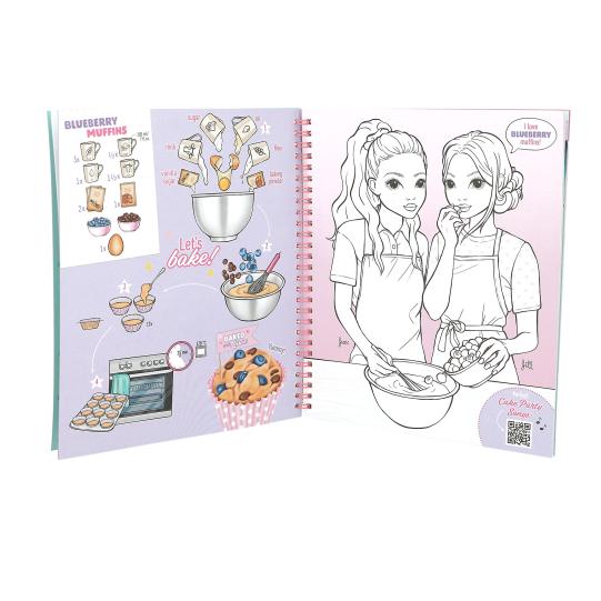 TOPModel libro colorear con lentejuelas Cake & Bake
