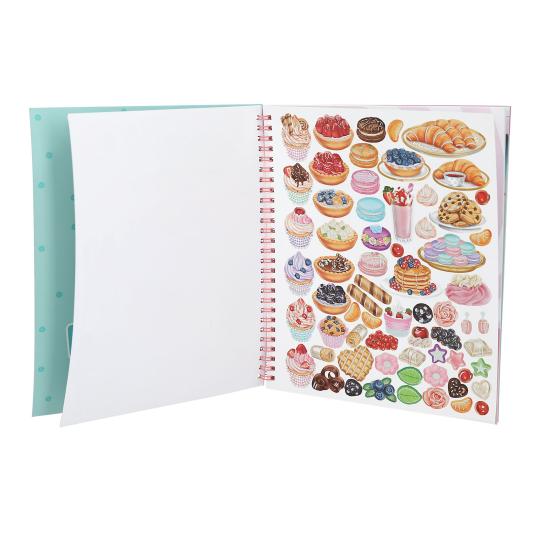 TOPModel libro colorear con lentejuelas Cake & Bake