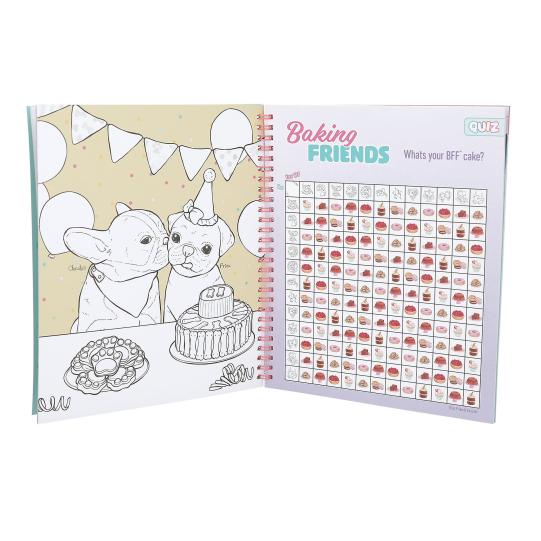 TOPModel libro colorear con lentejuelas Cake & Bake