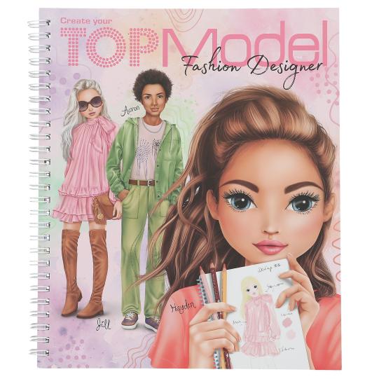 Create Your TOPModel cuarderno para colorear - Fashion Designer