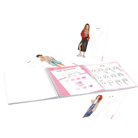 Create Your TOPModel cuarderno para colorear - Fashion Designer