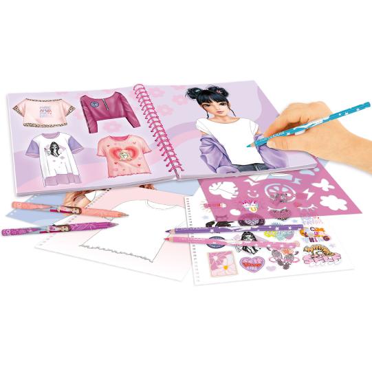 T-Shirt Designer cuaderno para colorear TOPModel