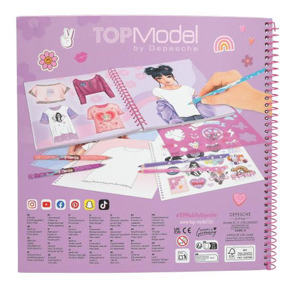 T-Shirt Designer cuaderno para colorear TOPModel