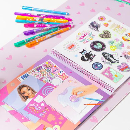 T-Shirt Designer cuaderno para colorear TOPModel