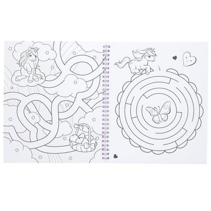 Ylvi libro de colorear con unicornio y lentejuelas
