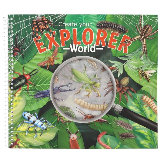 Dino  Explorer Stickerworld con relieve