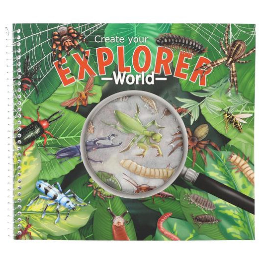 Dino  Explorer Stickerworld con relieve