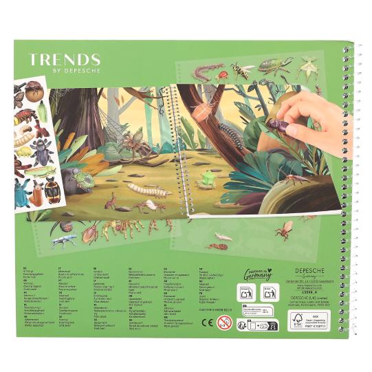 Dino  Explorer Stickerworld con relieve