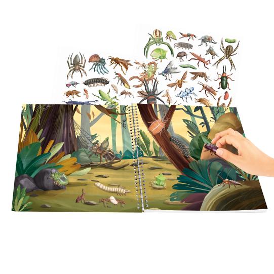 Dino  Explorer Stickerworld con relieve