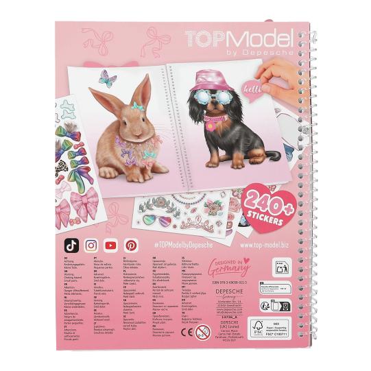 Libro de stickers Cute Animals de Top Model