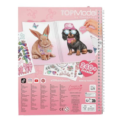 Libro de stickers Cute Animals de Top Model