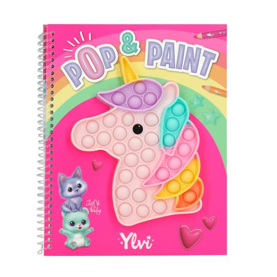 Libro para colorear Pop & Paint de Ylvi unicornio