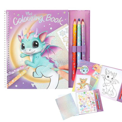 Libro para colorear del dragón de la suerte de Ylvi