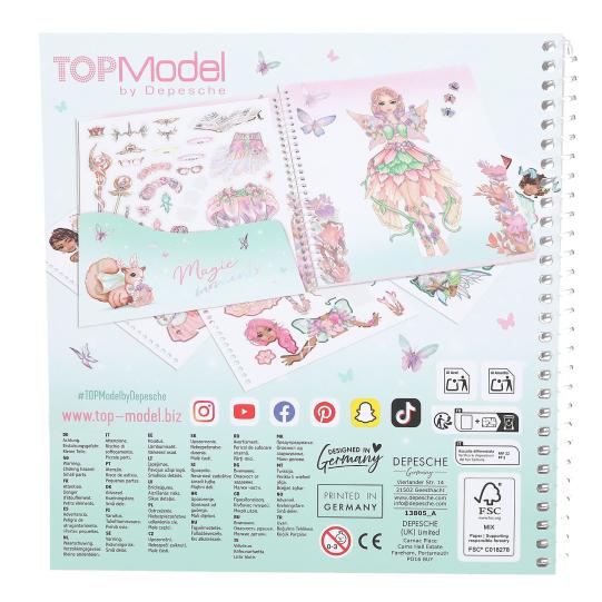 Cuaderno con calcomanías TOPModel Dress me up