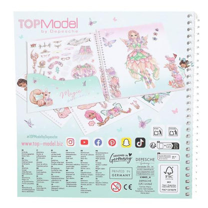 Cuaderno con calcomanías TOPModel Dress me up