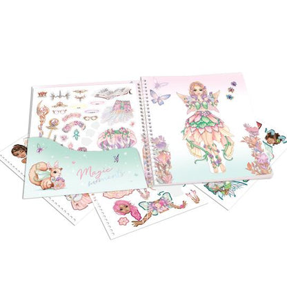 Cuaderno con calcomanías TOPModel Dress me up