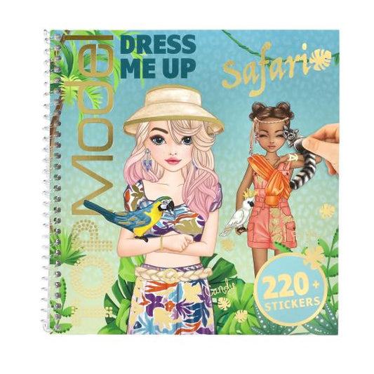 TOPModel safari Dress Me Up libro de stickers