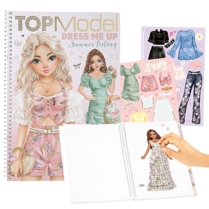 Libro stickers Top model dress me up - summer feeling