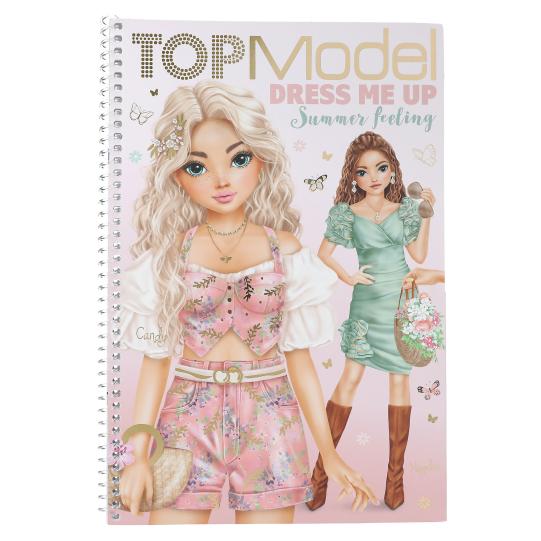 Libro stickers Top model dress me up - summer feeling