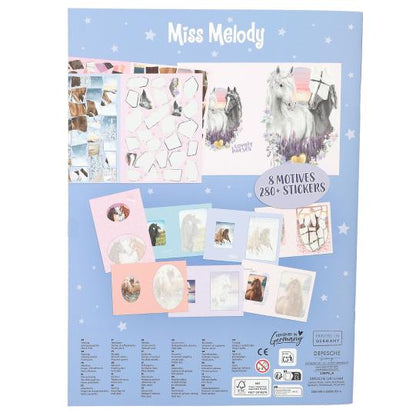 Miss Melody libro de pegatinas por números