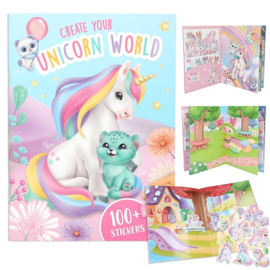 Libro de stickers Ylvi Create your Unicorn World