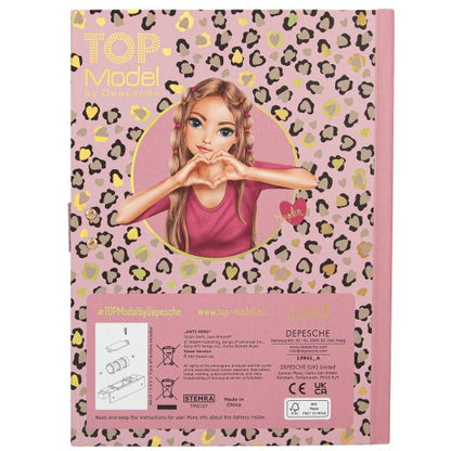 TOPModel Diario con Codigo Secreto y Sonido LEOHEART