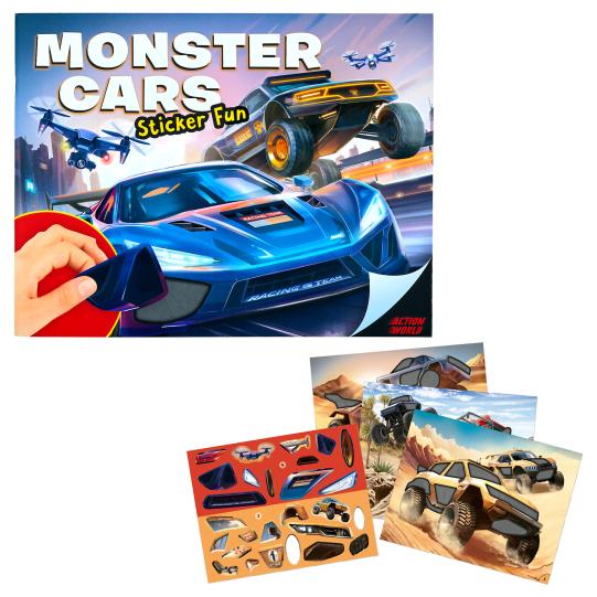 Libro de stickers  Monster Cars