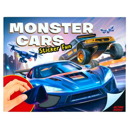 Libro de stickers  Monster Cars