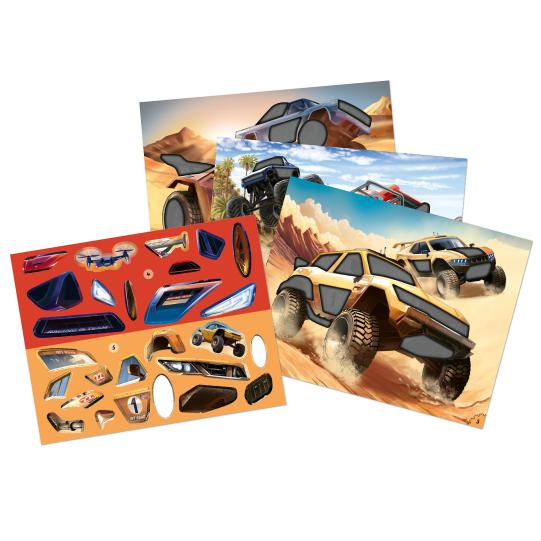 Libro de stickers  Monster Cars
