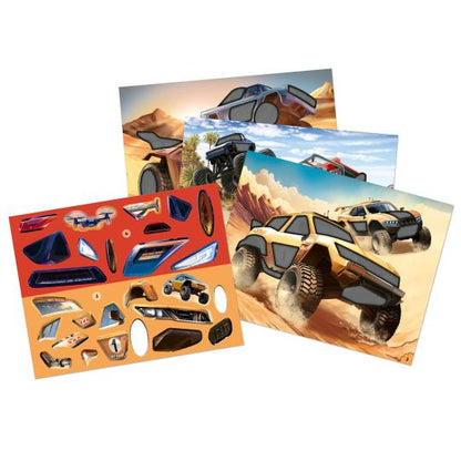 Libro de stickers  Monster Cars