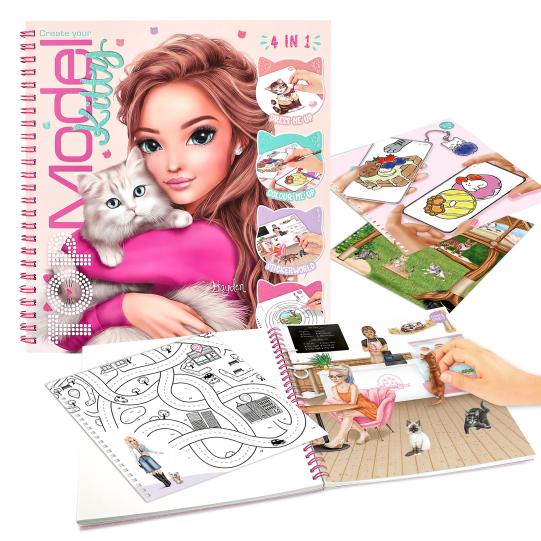 Crea tu libro para colorear TOPModel Kitty