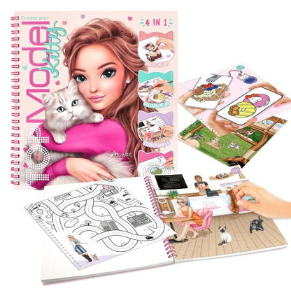 Crea tu libro para colorear TOPModel Kitty