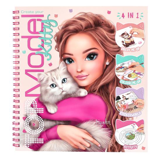 Crea tu libro para colorear TOPModel Kitty