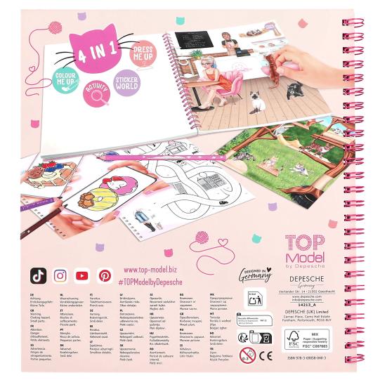 Crea tu libro para colorear TOPModel Kitty