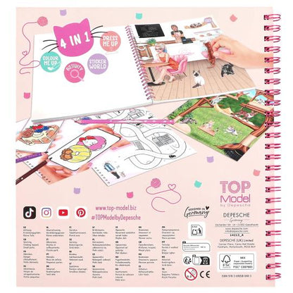 Crea tu libro para colorear TOPModel Kitty