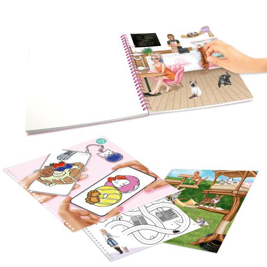 Crea tu libro para colorear TOPModel Kitty