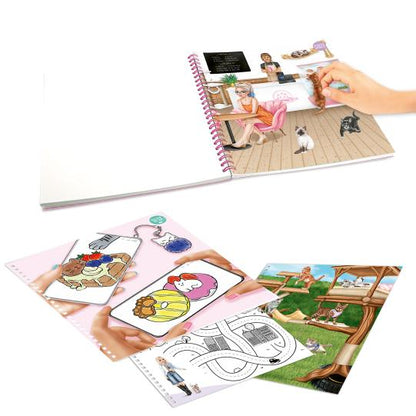 Crea tu libro para colorear TOPModel Kitty