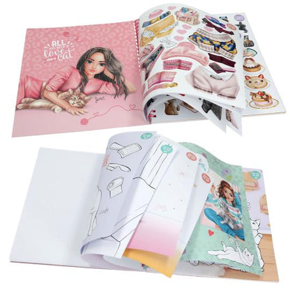 Crea tu libro para colorear TOPModel Kitty