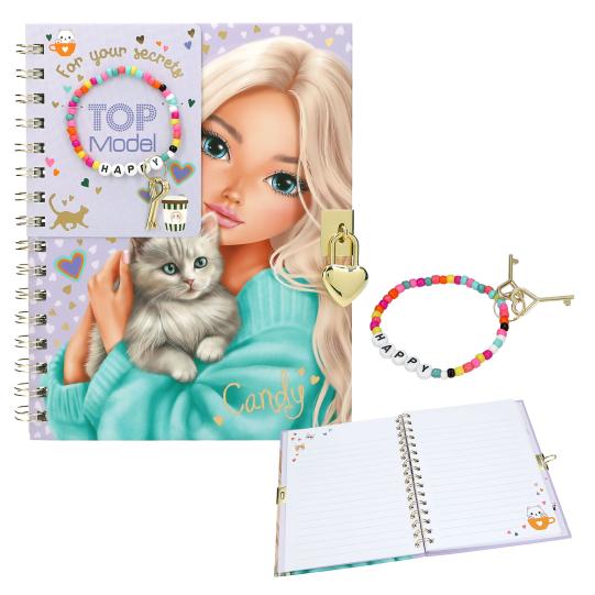 Cuaderno TOPModel con candado y pulsera