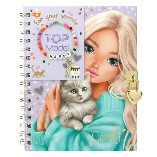 Cuaderno TOPModel con candado y pulsera
