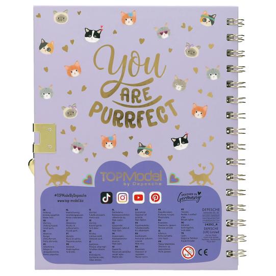 Cuaderno TOPModel con candado y pulsera