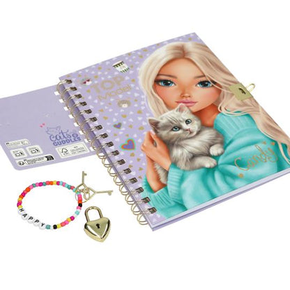 Cuaderno TOPModel con candado y pulsera