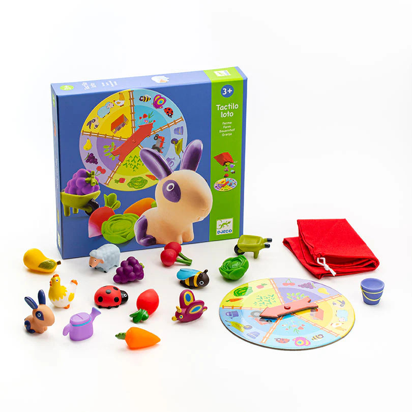 Juego de descubrimiento táctil "Tactilo Loto Granja"