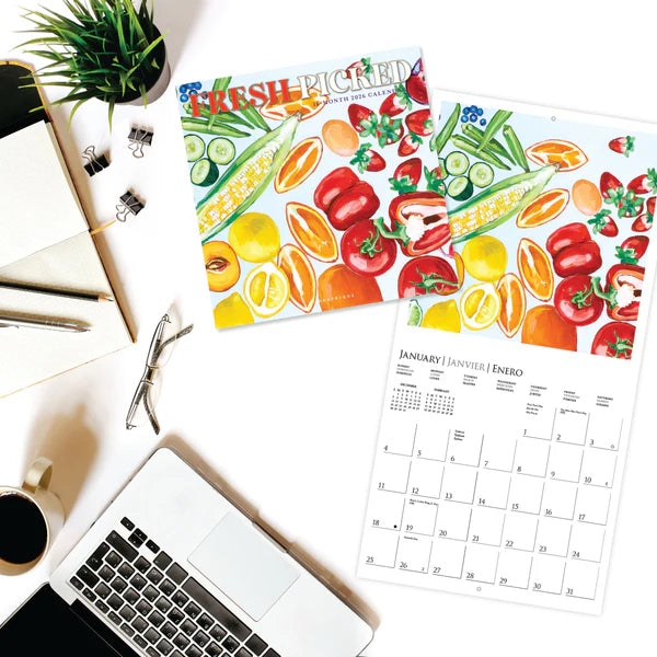 Calendario 2026 Pared 12M - Hortalizas